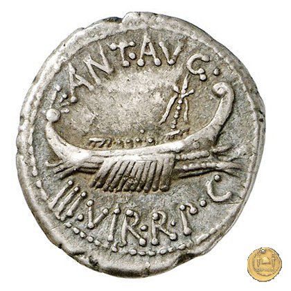 544/21 - denario LEG. VIII (legionis octavae) 32-31 BC (Itinerante con M. Antonius)