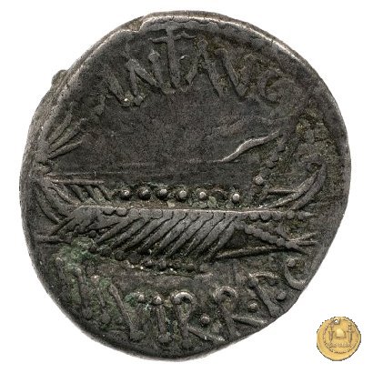 544/21 - denario LEG. VIII (legionis octavae) 32-31 BC (Itinerante con M. Antonius)