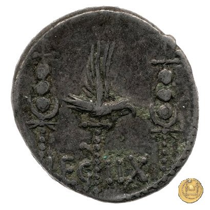 544/21 - denario LEG. VIII (legionis octavae) 32-31 BC (Itinerante con M. Antonius)