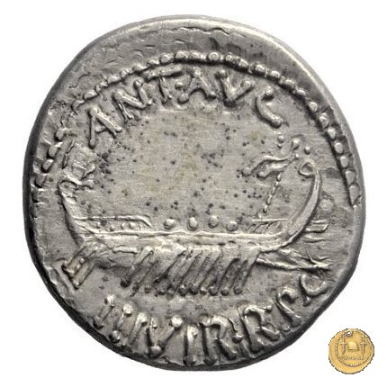 544/21 - denario LEG. VIII (legionis octavae) 32-31 BC (Itinerante con M. Antonius)