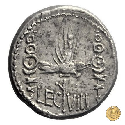 544/21 - denario LEG. VIII (legionis octavae) 32-31 BC (Itinerante con M. Antonius)