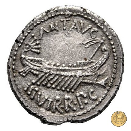 544/21 - denario LEG. VIII (legionis octavae) 32-31 BC (Itinerante con M. Antonius)