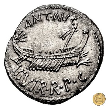 544/21 - denario LEG. VIII (legionis octavae) 32-31 BC (Itinerante con M. Antonius)