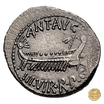 544/21 - denario LEG. VIII (legionis octavae) 32-31 BC (Itinerante con M. Antonius)