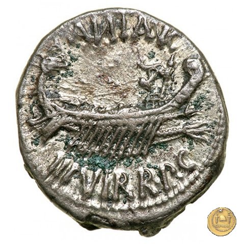 544/21 - denario LEG. VIII (legionis octavae) 32-31 BC (Itinerante con M. Antonius)