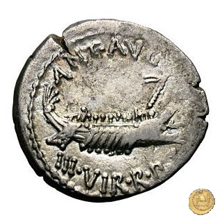 544/22 - denario LEG. VIIII (legionis nonae) 32-31 BC (Itinerante con M. Antonius)