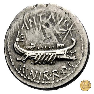 544/22 - denario LEG. VIIII (legionis nonae) 32-31 BC (Itinerante con M. Antonius)