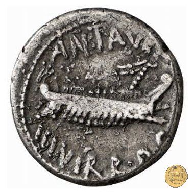 544/22 - denario LEG. VIIII (legionis nonae) 32-31 BC (Itinerante con M. Antonius)