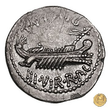 544/22 - denario LEG. VIIII (legionis nonae) 32-31 BC (Itinerante con M. Antonius)