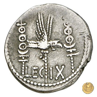 544/23 - denario LEG. IX (legionis nonae) 32-31 BC (Itinerante con M. Antonius)