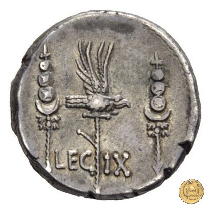 544/23 - denario LEG. IX (legionis nonae) 32-31 a.C. (Itinerante con M. Antonius)