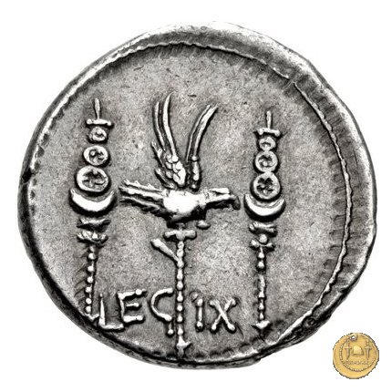 544/23 - denario LEG. IX (legionis nonae) 32-31 BC (Itinerante con M. Antonius)