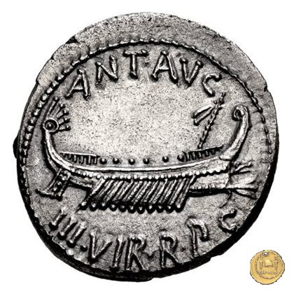 544/23 - denario LEG. IX (legionis nonae) 32-31 BC (Itinerante con M. Antonius)