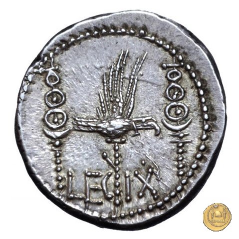 544/23 - denario LEG. IX (legionis nonae) 32-31 BC (Itinerante con M. Antonius)