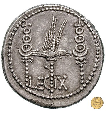 544/23 - denario LEG. IX (legionis nonae) 32-31 BC (Itinerante con M. Antonius)