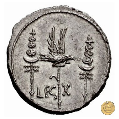 544/24 - denario LEG. X (legionis decimae) 32-31 BC (Itinerante con M. Antonius)