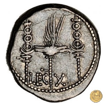 544/24 - denario LEG. X (legionis decimae) 32-31 BC (Itinerante con M. Antonius)