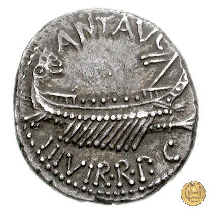 544/25 - denario LEG. XI (legionis undecimae) 32-31 BC (Itinerante con M. Antonius)