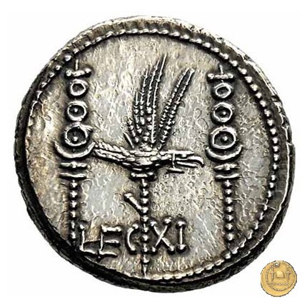 544/25 - denario LEG. XI (legionis undecimae) 32-31 BC (Itinerante con M. Antonius)