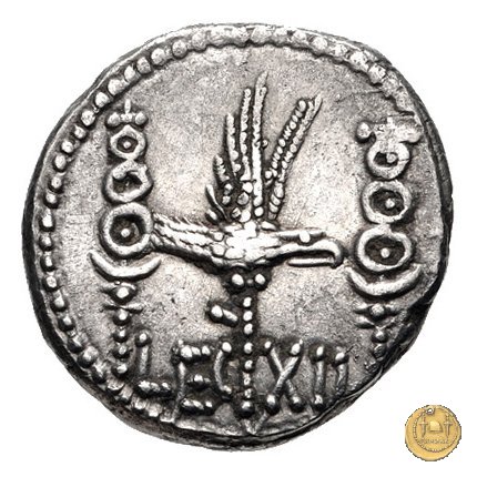 544/26 - denario LEG. XII (legionis duodecimae) 32-31 BC (Itinerante con M. Antonius)