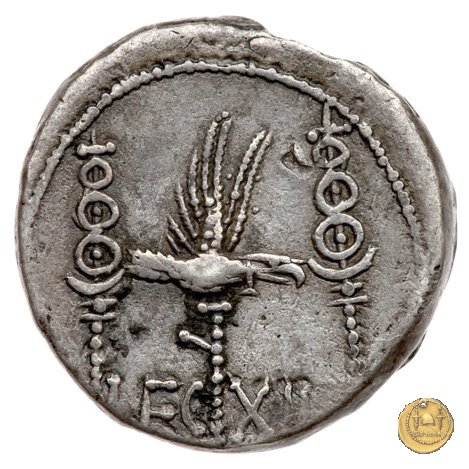 544/26 - denario LEG. XII (legionis duodecimae) 32-31 BC (Itinerante con M. Antonius)