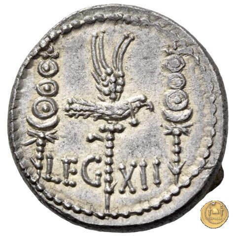 544/26 - denario LEG. XII (legionis duodecimae) 32-31 BC (Itinerante con M. Antonius)