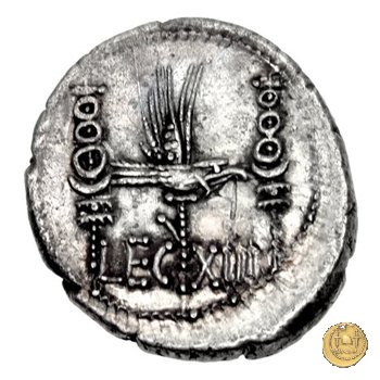 544/27 - denario LEG. XIII (legionis tredecimae) 32-31 BC (Itinerante con M. Antonius)