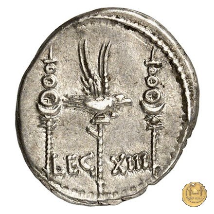 544/27 - denario LEG. XIII (legionis tredecimae) 32-31 BC (Itinerante con M. Antonius)