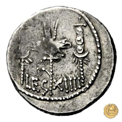 544/28 - denario LEG. XIIII (legionis quartae decimae) 32-31 BC (Itinerante con M. Antonius)