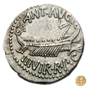 544/29 - denario LEG. XIV (legionis quartae decimae) 32-31 BC (Itinerante con M. Antonius)