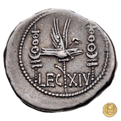 544/29 - denario LEG. XIV (legionis quartae decimae) 32-31 BC (Itinerante con M. Antonius)