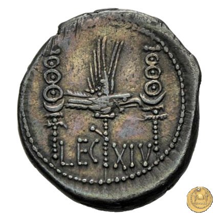 544/29 - denario LEG. XIV (legionis quartae decimae) 32-31 BC (Itinerante con M. Antonius)