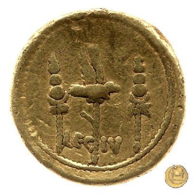 544/2 - aureo LEG IV 32-31 BC (Itinerante con M. Antonius)