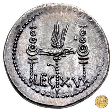 544/30 - denario LEG. XV (legionis quintae decimae) 32-31 BC (Itinerante con M. Antonius)