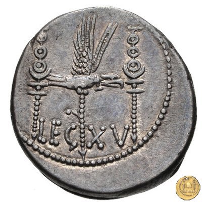 544/30 - denario LEG. XV (legionis quintae decimae) 32-31 BC (Itinerante con M. Antonius)