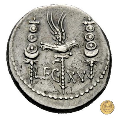 544/30 - denario LEG. XV (legionis quintae decimae) 32-31 BC (Itinerante con M. Antonius)