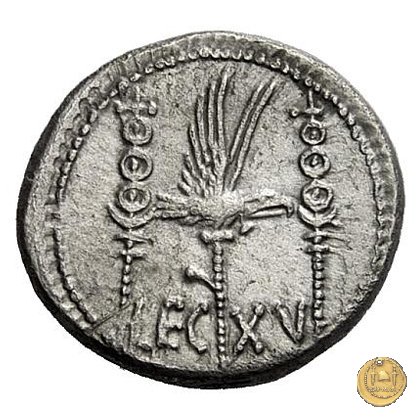 544/30 - denario LEG. XV (legionis quintae decimae) 32-31 BC (Itinerante con M. Antonius)