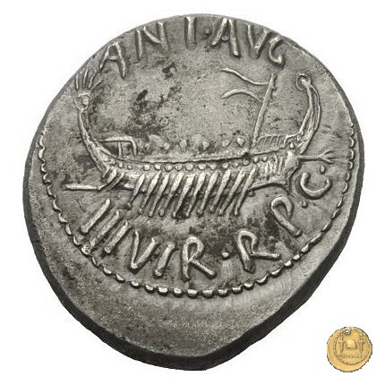 544/30 - denario LEG. XV (legionis quintae decimae) 32-31 BC (Itinerante con M. Antonius)