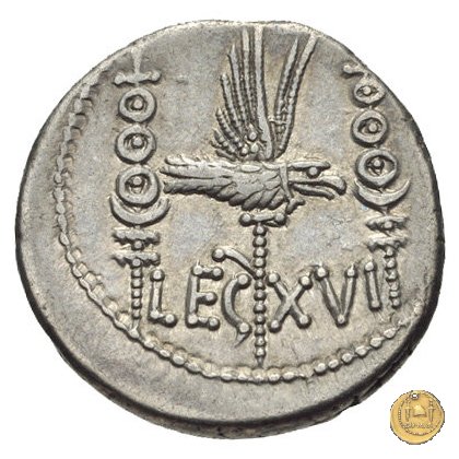 544/31 - denario LEG. XVI (legionis sextae decimae) 32-31 BC (Itinerante con M. Antonius)