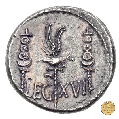 544/31 - denario LEG. XVI (legionis sextae decimae) 32-31 BC (Itinerante con M. Antonius)