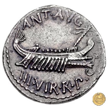 544/31 - denario LEG. XVI (legionis sextae decimae) 32-31 BC (Itinerante con M. Antonius)