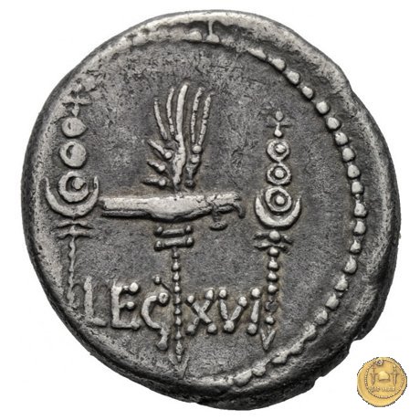 544/31 - denario LEG. XVI (legionis sextae decimae) 32-31 BC (Itinerante con M. Antonius)