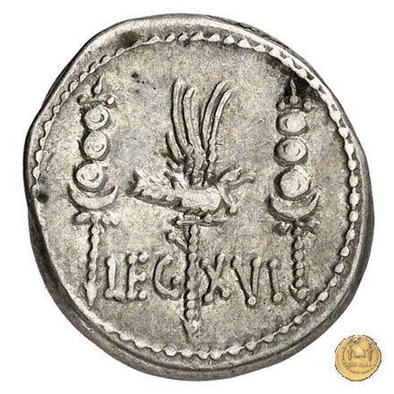 544/31 - denario LEG. XVI (legionis sextae decimae) 32-31 BC (Itinerante con M. Antonius)