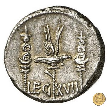 544/32 - denario LEG. XVII (legionis septimae decimae) 32-31 BC (Itinerante con M. Antonius)