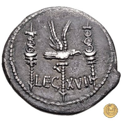 544/32 - denario LEG. XVII (legionis septimae decimae) 32-31 BC (Itinerante con M. Antonius)