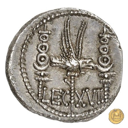 544/32 - denario LEG. XVII (legionis septimae decimae) 32-31 BC (Itinerante con M. Antonius)