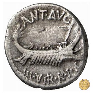 544/34 - denario LEG. XVIIII (legionis nonae decimae) 32-31 BC (Itinerante con M. Antonius)