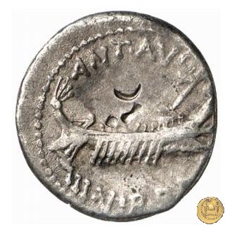 544/34 - denario LEG. XVIIII (legionis nonae decimae) 32-31 BC (Itinerante con M. Antonius)