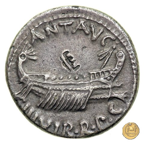 544/35 - denario LEG. XIX (legionis nonae decimae) 32-31 BC (Itinerante con M. Antonius)