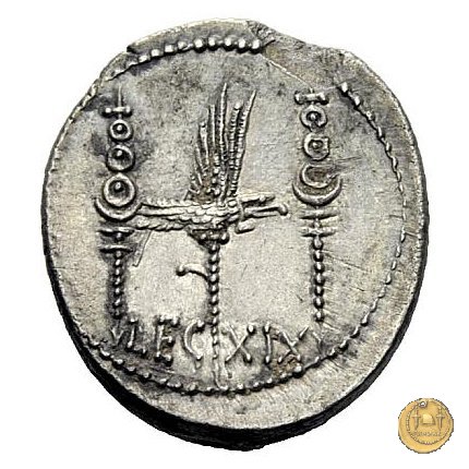 544/35 - denario LEG. XIX (legionis nonae decimae) 32-31 BC (Itinerante con M. Antonius)